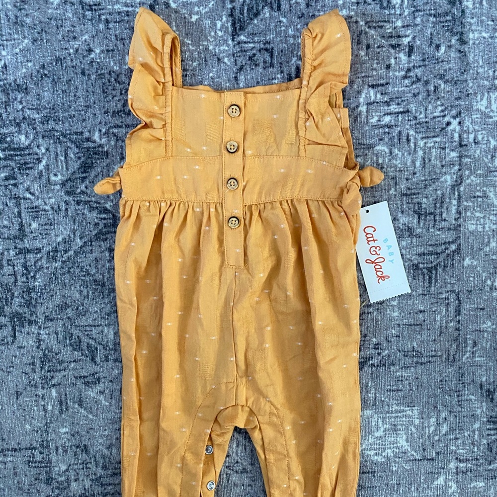NWT - Baby Girl Golden Romper